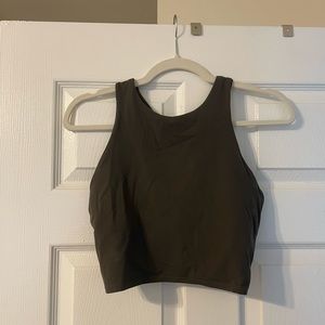 Olive green like new Athleta Conscious Crop